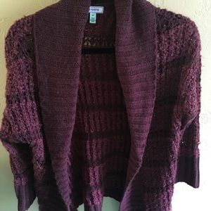Purple cardigan